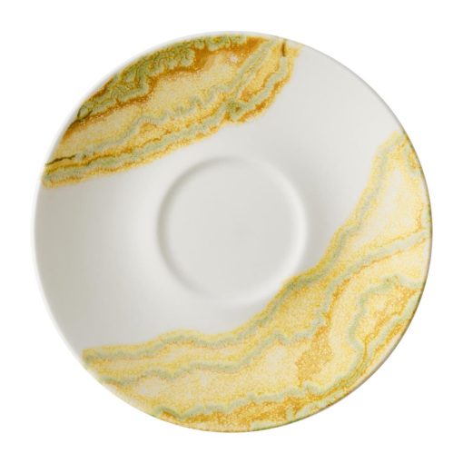 Churchill China Tide Gold Cappuccino Saucers 158mm Pack of 12 (HY971)