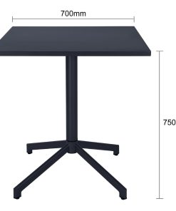 Bolero Porto Folding Table Slate Blue 700x750mm (HZ375)