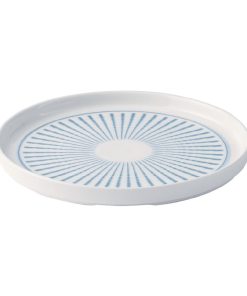 Churchill Era Blue Walled Plates 210mm 6 Pack (JA051)