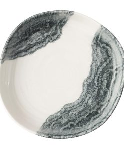 Churchill Tide Black Organic Walled Bowls 230mm 6 Pack (JA052)