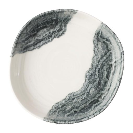 Churchill Tide Black Organic Walled Bowls 230mm 6 Pack (JA052)