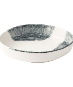 Churchill Tide Black Organic Walled Bowls 230mm 6 Pack (JA052)