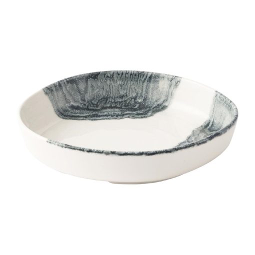 Churchill Tide Black Organic Walled Bowls 230mm 6 Pack (JA052)