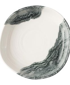 Churchill Tide Black Organic Walled Bowls 200mm 6 Pack (JA053)