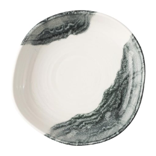 Churchill Tide Black Organic Walled Bowls 200mm 6 Pack (JA053)