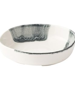 Churchill Tide Black Organic Walled Bowls 200mm 6 Pack (JA053)