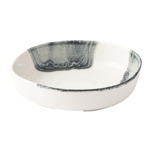 Churchill Tide Black Organic Walled Bowls 200mm 6 Pack (JA053)
