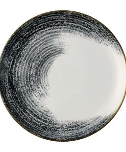 Churchill Homespun Accents Black Evolve Coupe Plates 260mm 12 Pack (JA057)