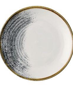 Churchill Homespun Accents Black Evolve Coupe Plates 165mm 12 Pack (JA059)