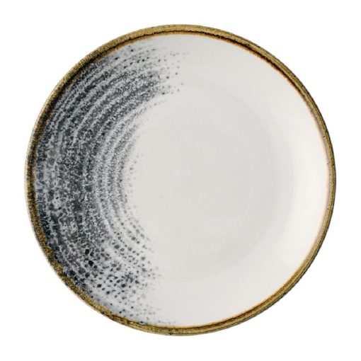 Churchill Homespun Accents Black Evolve Coupe Plates 165mm 12 Pack (JA059)