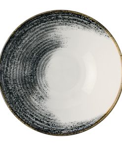 Churchill Homespun Accents Black Evolve Deep Bowls 220mm 6 Pack (JA060)