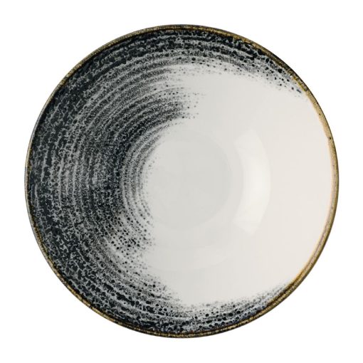 Churchill Homespun Accents Black Evolve Deep Bowls 220mm 6 Pack (JA060)