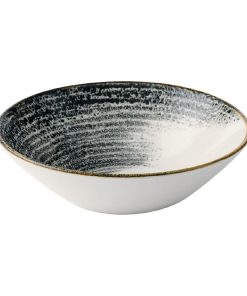 Churchill Homespun Accents Black Evolve Deep Bowls 220mm 6 Pack (JA060)