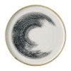 Churchill Homespun Accents Black Walled Plates 260mm 6 Pack (JA062)