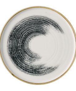 Churchill Homespun Accents Black Walled Plates 260mm 6 Pack (JA062)