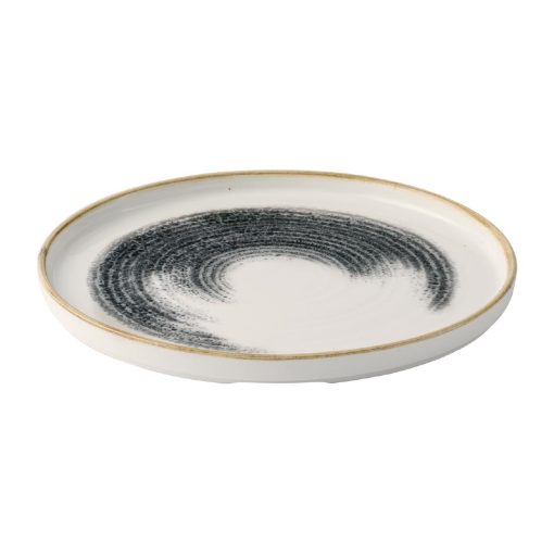 Churchill Homespun Accents Black Walled Plates 260mm 6 Pack (JA062)