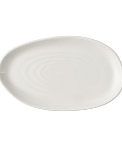 Churchill Envisage Natural White Organic Oblong Plates 220x130mm 6 Pack (JA070)