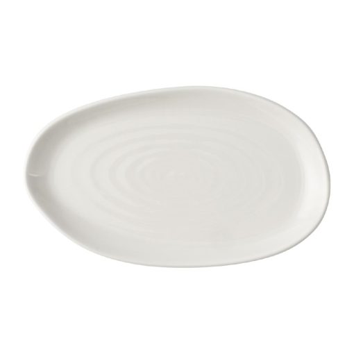 Churchill Envisage Natural White Organic Oblong Plates 220x130mm 6 Pack (JA070)