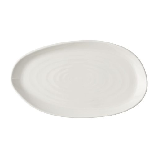 Churchill Envisage Natural White Organic Oblong Plates 260x150mm 6 Pack (JA071)
