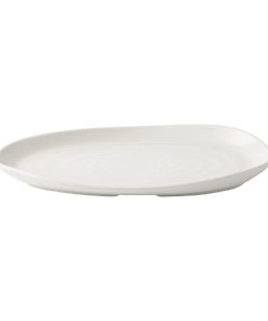 Churchill Envisage Natural White Organic Oblong Plates 260x150mm 6 Pack (JA071)