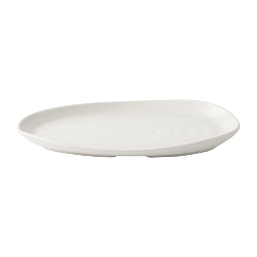 Churchill Envisage Natural White Organic Oblong Plates 260x150mm 6 Pack (JA071)