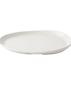 Churchill Envisage Natural White Organic Oblong Plates 260x200mm 6 Pack (JA072)