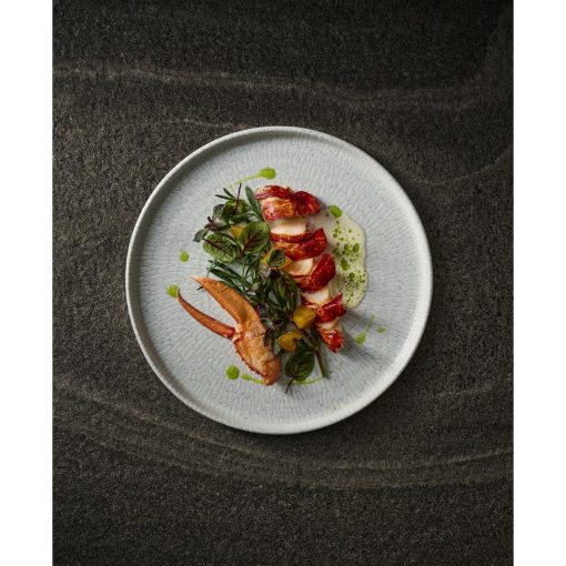 Churchill Delta Grey Walled Plates 210mm 6 Pack (JA083)