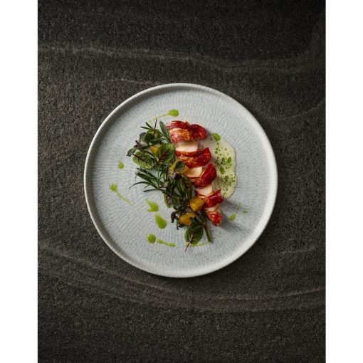 Churchill Delta Grey Walled Plates 210mm 6 Pack (JA083)