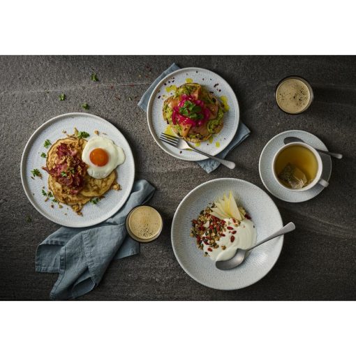 Churchill Delta Grey Walled Plates 157mm 6 Pack (JA084)