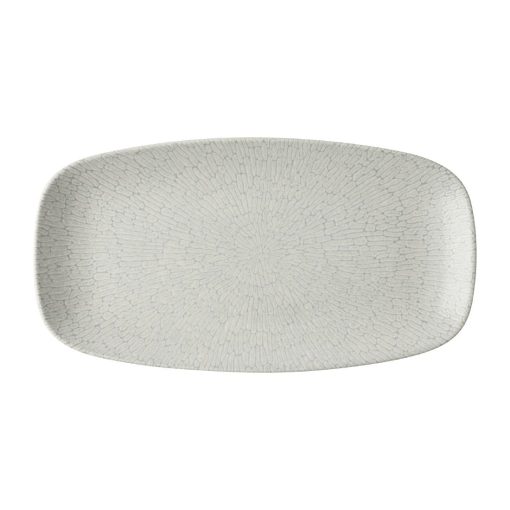 Churchill Delta Grey Oblong Plates 355x189mm 6 Pack (JA085)