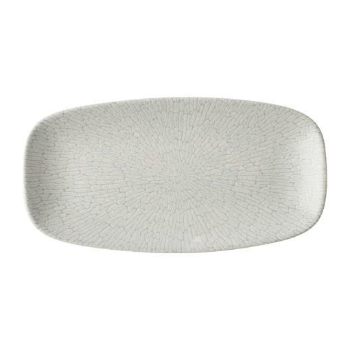 Churchill Delta Grey Oblong Plates 298x153mm 12 Pack (JA086)