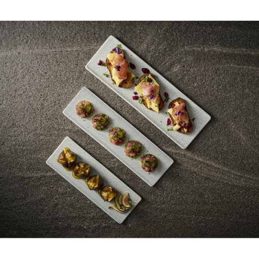 Churchill Delta Grey Tasting Trays 282x85mm 6 Pack (JA093)
