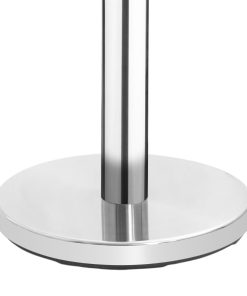 Bolero Polished Stainless Steel Black Strap Barriers 3m 2 Pack (JA341)