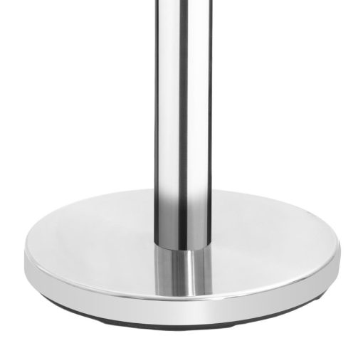 Bolero Polished Stainless Steel Black Strap Barriers 3m 2 Pack (JA341)