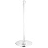 Bolero Flat Base Barrier Banner Posts Polished Stainless Steel 2 Pack (JA342)