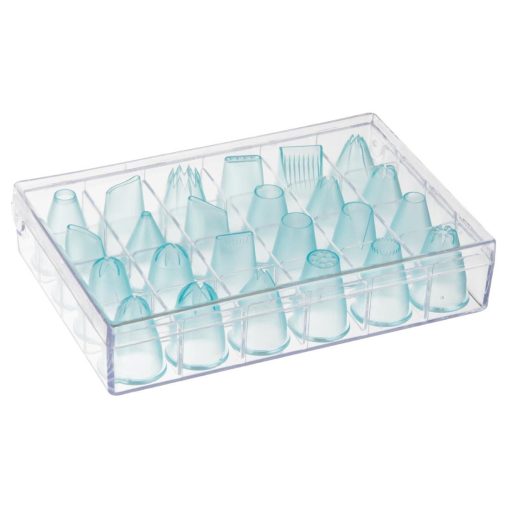 Vogue Polycarbonate Cake Decorating Tips Pack 24 (JA521)