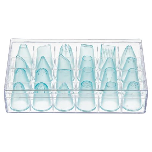 Vogue Polycarbonate Cake Decorating Tips Pack 24 (JA521)
