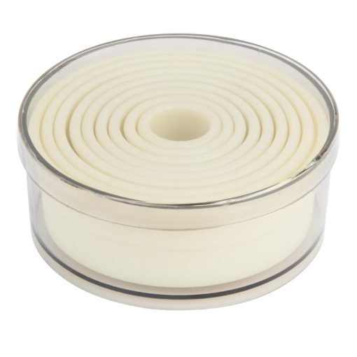 Vogue Plain Round Nylon Pastry Cutters Pack 9 (JA522)