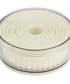 Vogue Serrated Round Pastry Cutters Nylon Pack 9 (JA523)