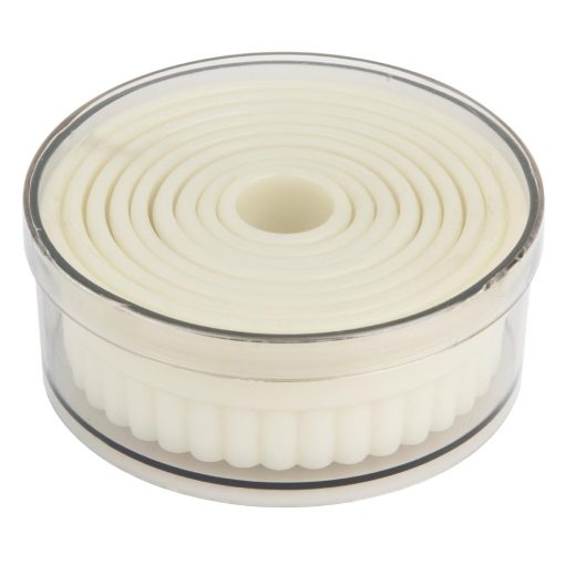 Vogue Serrated Round Pastry Cutters Nylon Pack 9 (JA523)