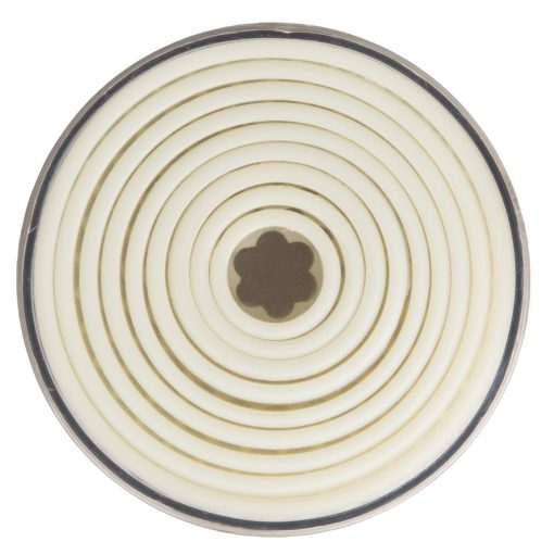 Vogue Serrated Round Pastry Cutters Nylon Pack 9 (JA523)