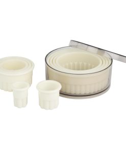 Vogue Serrated Round Pastry Cutters Nylon Pack 9 (JA523)