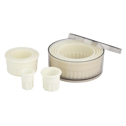 Vogue Serrated Round Pastry Cutters Nylon Pack 9 (JA523)