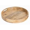 Olympia Mango Wood Round Deep Sided Tray 400mm (JA886)