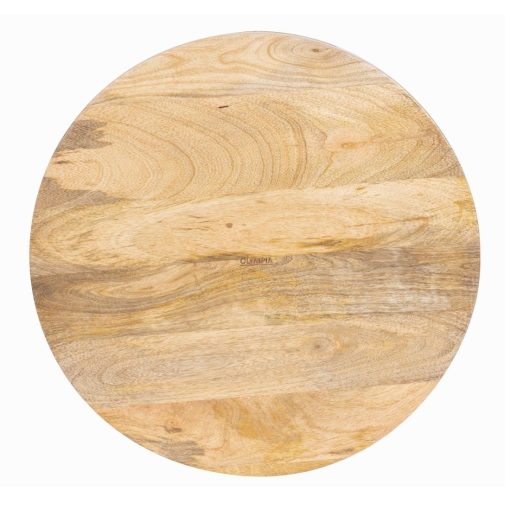 Olympia Mango Wood Round Deep Sided Tray 400mm (JA886)