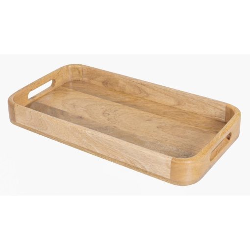 Olympia Mango Wood Rectangular Deep Sided Tray 430x230mm (JA888)