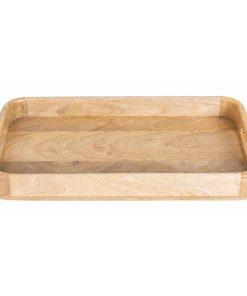 Olympia Mango Wood Rectangular Deep Sided Tray 430x230mm (JA888)