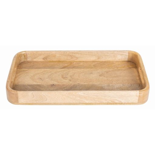 Olympia Mango Wood Rectangular Deep Sided Tray 430x230mm (JA888)