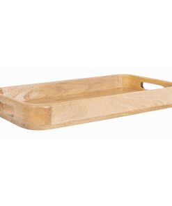 Olympia Mango Wood Rectangular Deep Sided Tray 430x230mm (JA888)
