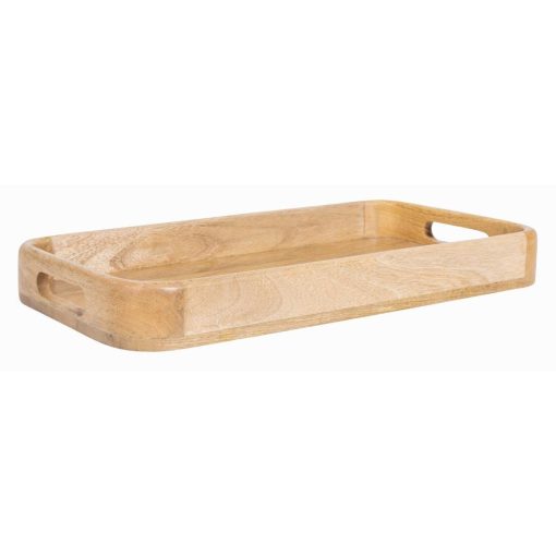 Olympia Mango Wood Rectangular Deep Sided Tray 430x230mm (JA888)